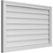 Ekena Millwork Vertical Surface Mount PVC Gable Vnt: Non-Functional, w/2"W x 1-1/2"H, Brickmould Frame, 38"W x 24"H GVPVE38X2402SN - alternate 5